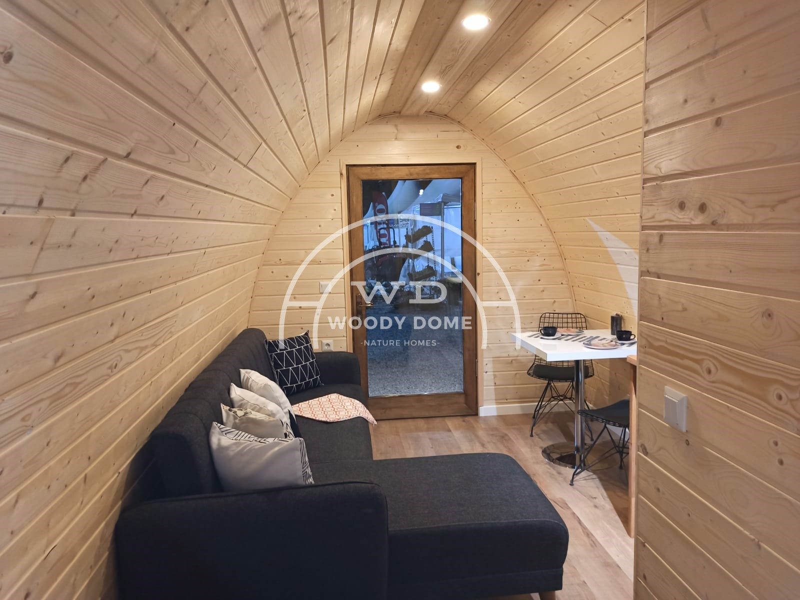 8. woody dome glamping pod interior6